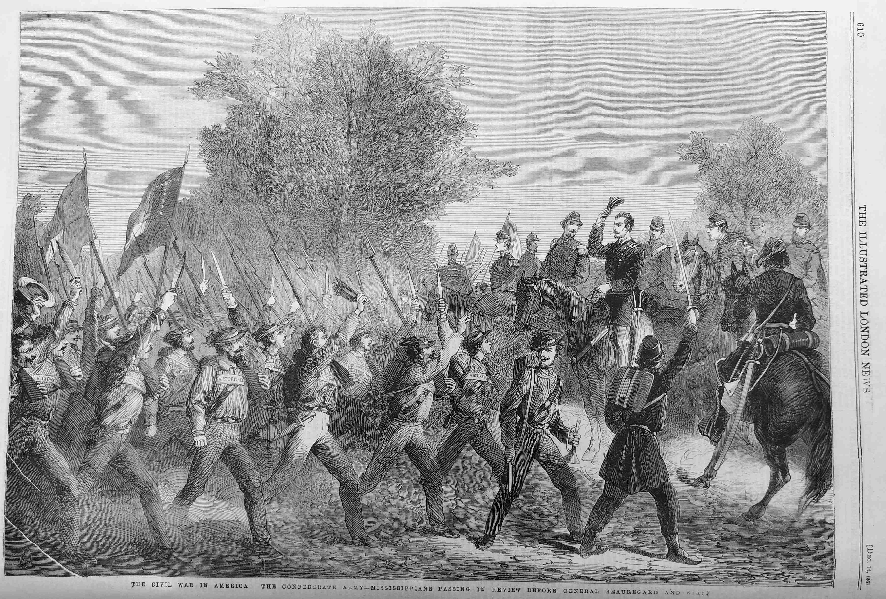 General Beauregard review of army